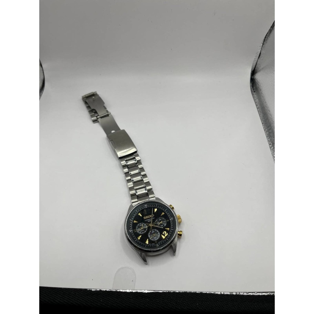 Seik Seiko Chronograph 100m Watch | Color: Gold/Silver